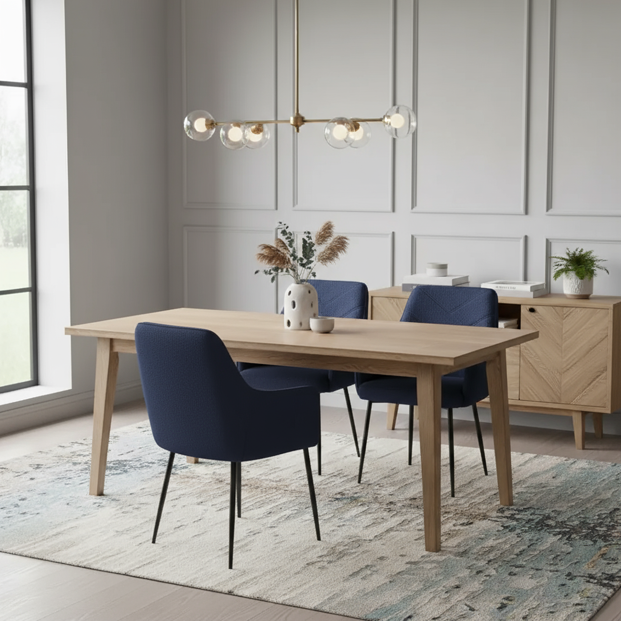 Modern Bouclé Dining Chair