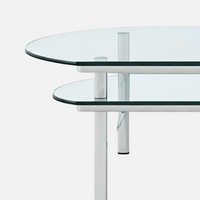 Double Layers Glass Table