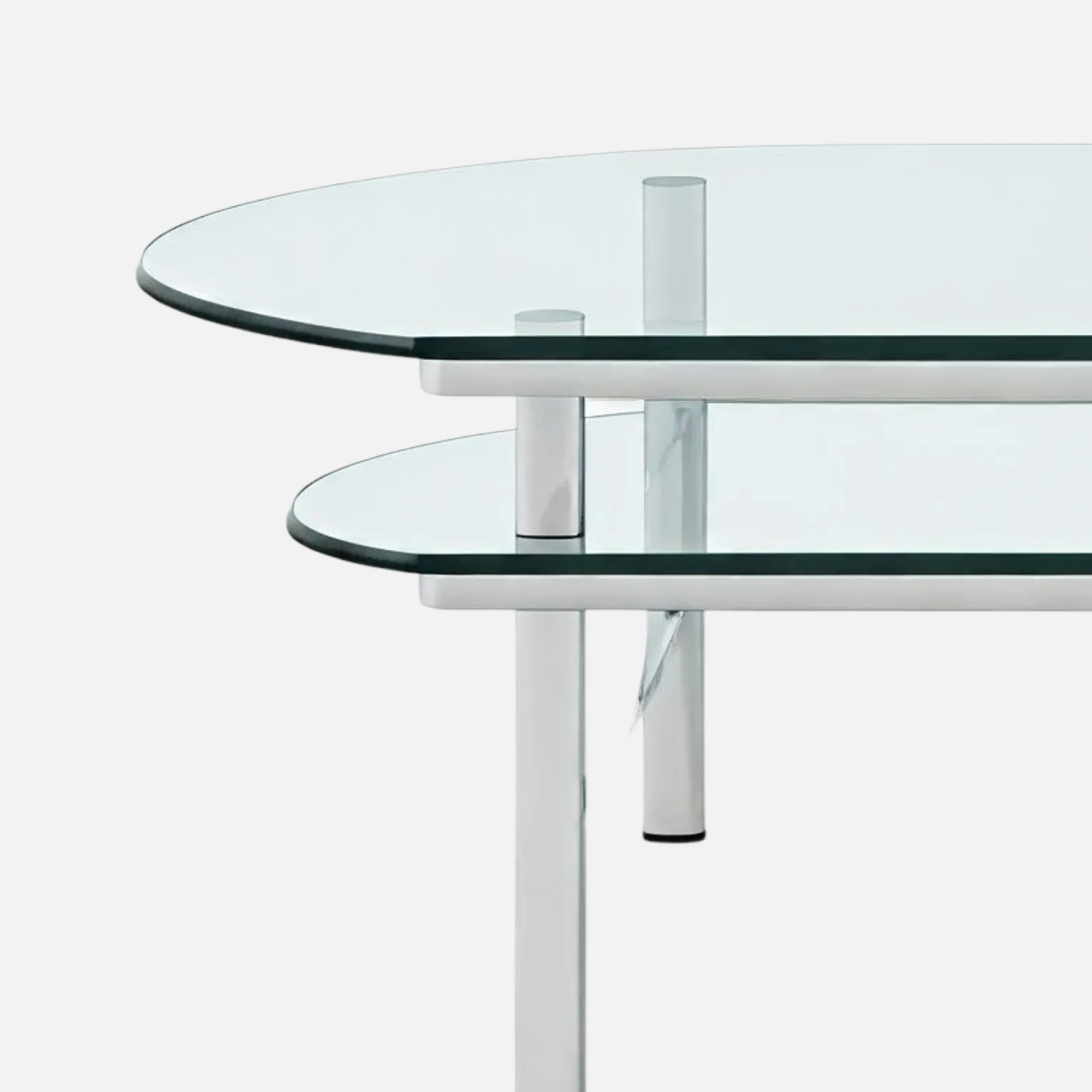 Double Layers Glass Table