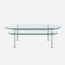 Double Layers Glass Table