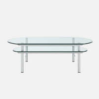 Double Layers Glass Table