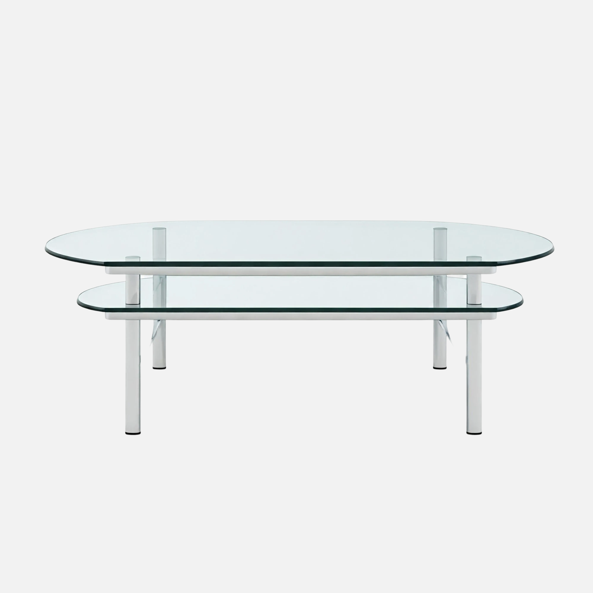 Double Layers Glass Table