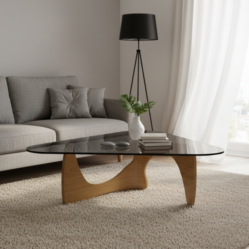 Abstract Glass Table